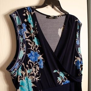 Apt. 9 Dark Blue Floral Dress